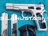 CZ 75B  97 TUTULAN MODELİ YENİ KROM KAPLAMA YAPILDI  ÇİFT ŞARJÖR TEMİZ BAKIMLI AZ KULLANILMIŞ SATINALMA BELGESİ HAZIR OLANLAR ARAYABİLİR