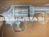 RUHSATLI,SIFIR AYARINDA İLK ELDEN ÇOK AZ KULLANILAN MAT KROM İŞLEMELİ  9.65 mm.38 'LİK SPECİAL SMİTH WESSON